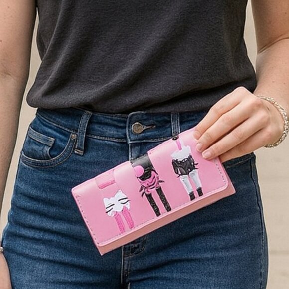 NEW Sweet Cats Wallet - Pink - Picture 3 of 8